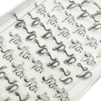 🐍💍 50pcs Vintage Snake Rings Set – Adjustable Silver Animal Jewelry