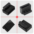 USB 3.0 Motherboard Header Adapter 19P/20P 90° Desktop Converter