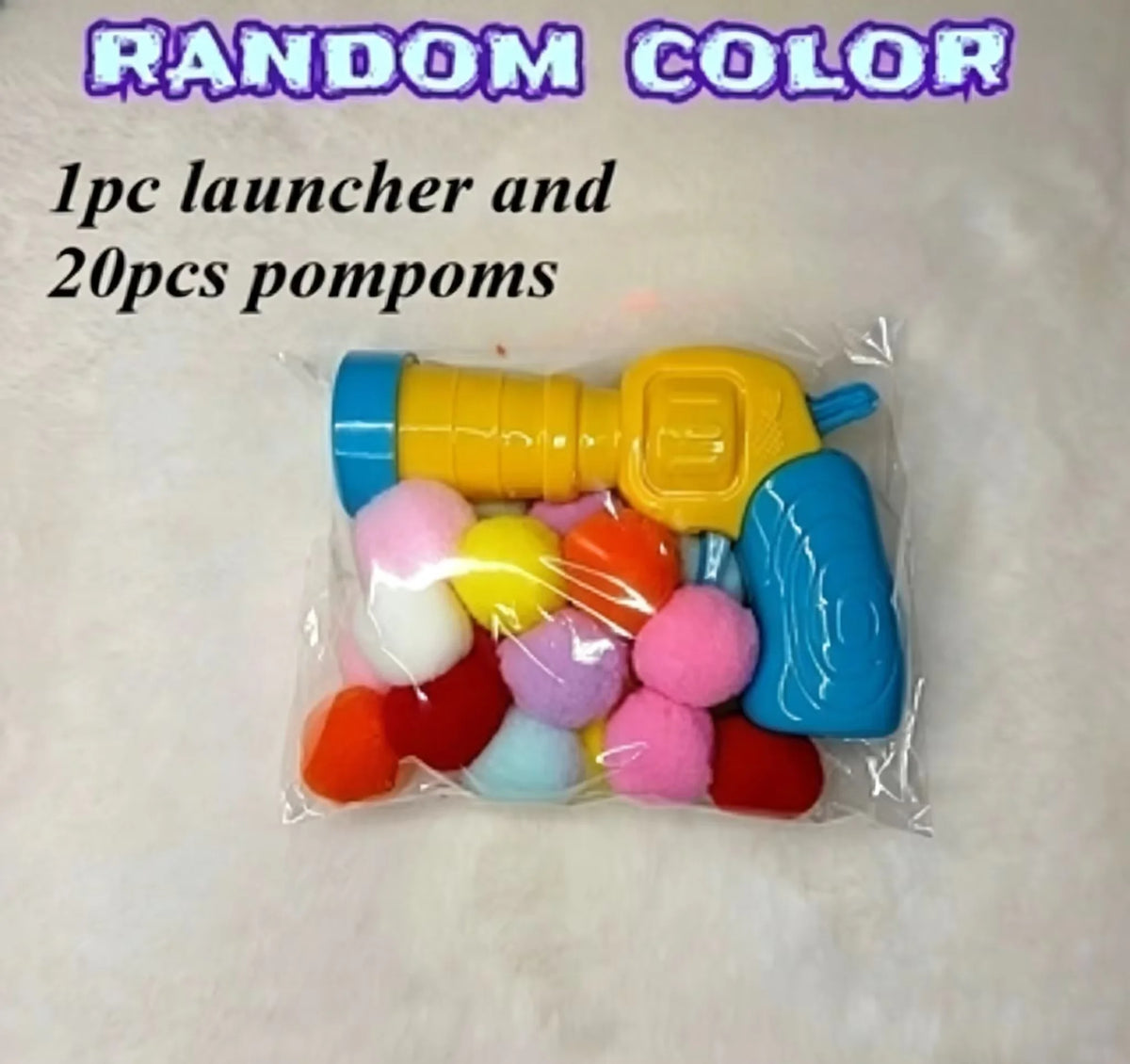 Interactive Cat Toy Set with Transmitter – 20 Random Color Plush Balls