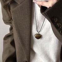 tiger eye heart
