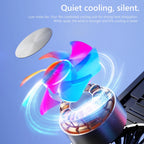 🌈❄️ Laptop Cooling Pad 2/4 Fans – RGB Foldable Stand (11–17.3”)