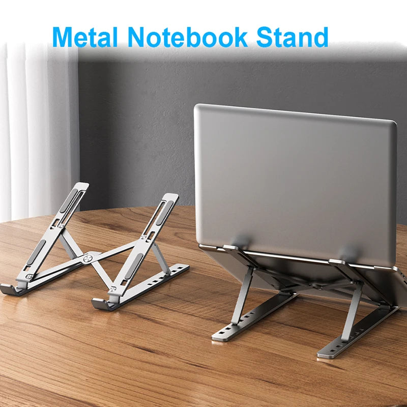 💻🔧 Aluminum Alloy Adjustable Foldable Laptop Stand – Portable Cooling Holder