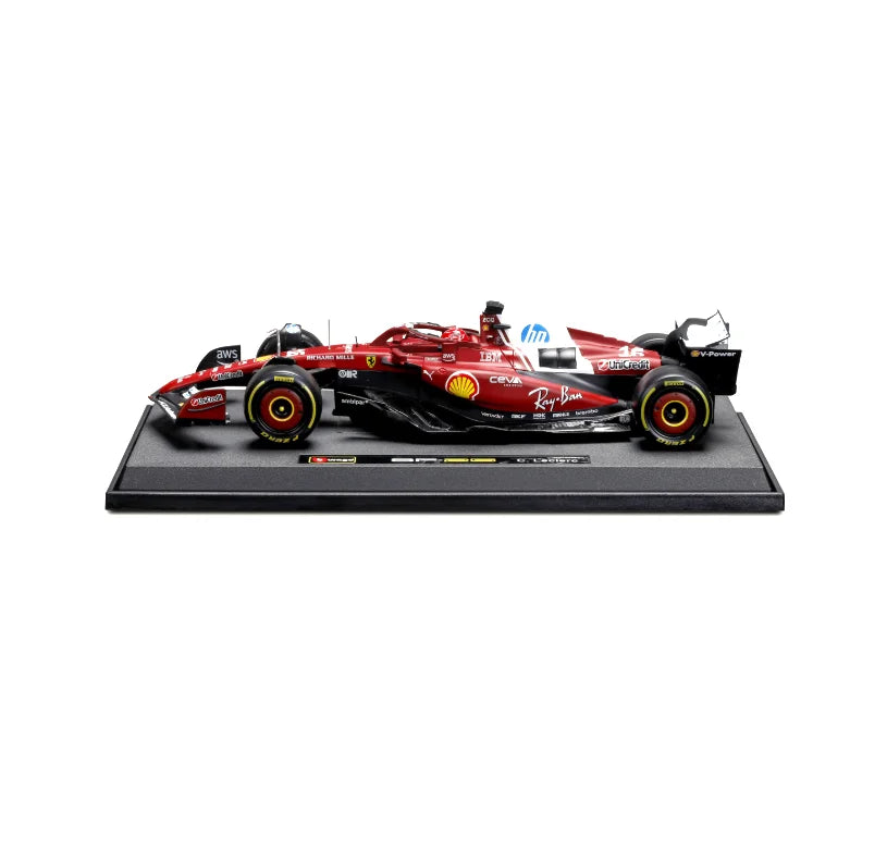 2025 SF25-#44 #16 Bburago 1:18 SF24 F1 Racing / SF23 F1 Ferrari Las Vegas #16 Sainz Static Car Model Vehicles Alloy Toy