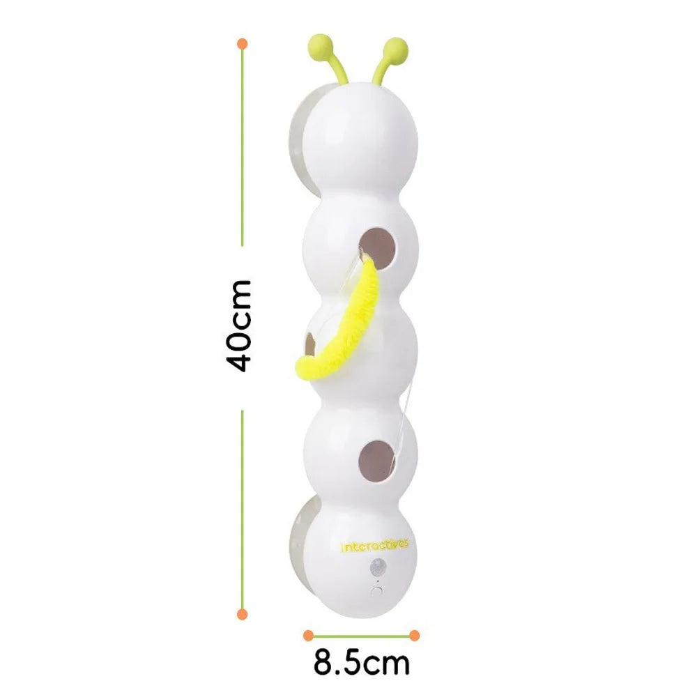 🐛🐾 Caterpillar Interactive Cat Toy – Motion Activated Wack-A-Worm