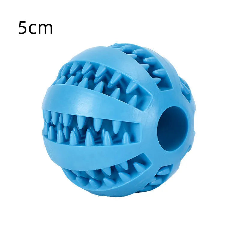 Natural Rubber Dog Chew Toy Ball – Extra-Tough Interactive Treat & Tooth Cleaning Ball 2" (5cm)