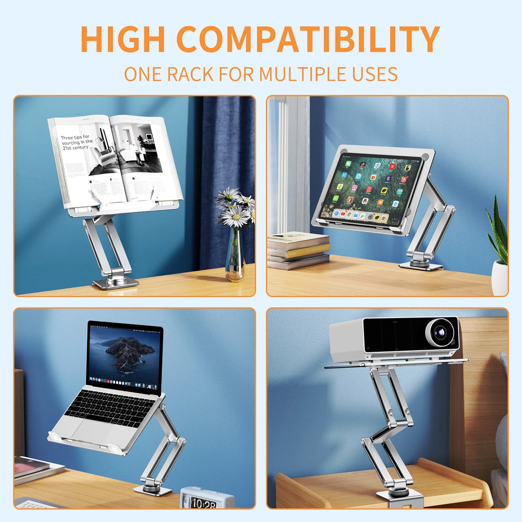 💻🔄 Eary Laptop Arm Mount for Desk – 360° Rotating Adjustable Stand