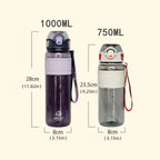 💧🚴 750ml / 1000ml Large Capacity Sports Water Bottle – Leakproof