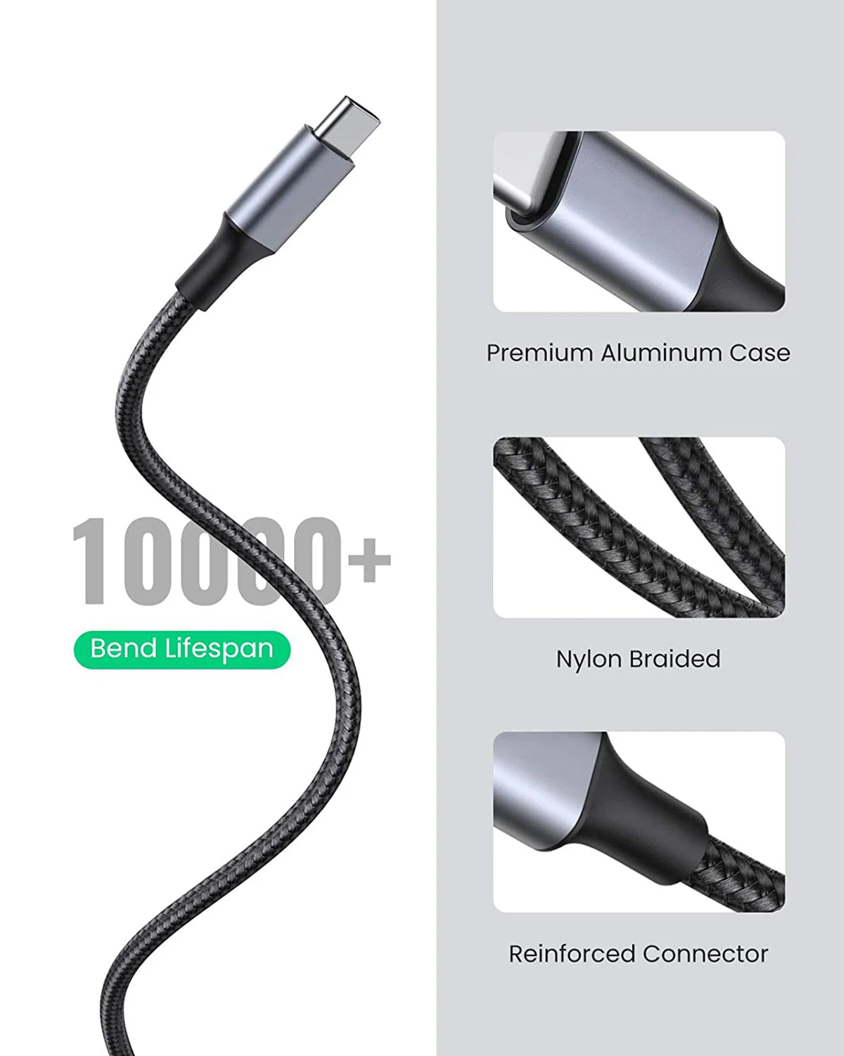 ⚡🔌 100W USB-C PD 10Gbps Cable with 4K 60Hz Video (E-Marker)