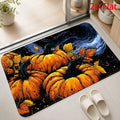 Halloween Welcome Doormat – Ghost, Pumpkin & Bat