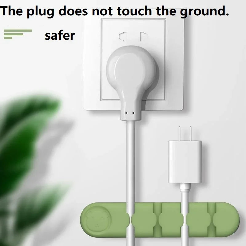 🎀🔌 Cute Cable Holder Desk Organizer – Cord Protector