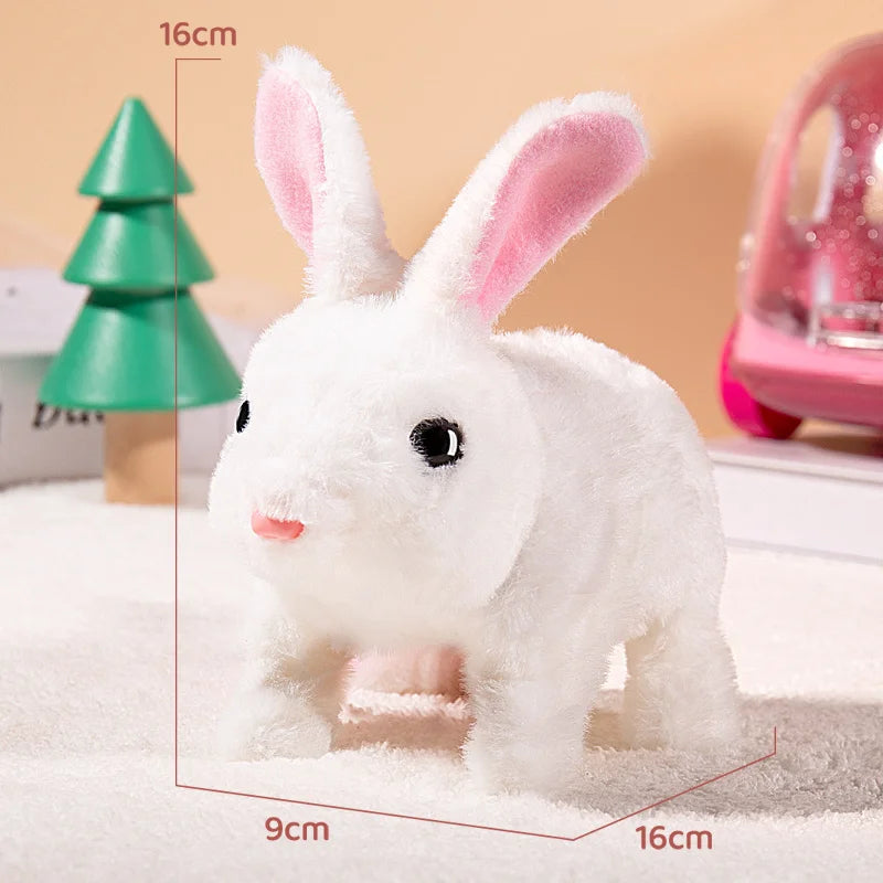 🐰🎶 Walking Rabbit Plush Toy – Interactive Moving & Sound Bunny That Dances | Educational Crawling Toy for Kids 3+