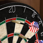 🎯 Wall‑Mounted MDF Dartboard Cabinet Set for Adults | Premium Sisal Dart Board with Scoreboards, Storage & Modern Brown Cabinet | Home, Bedroom, Bar Game Room Decor ⭐