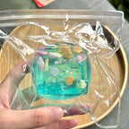 Blue Sea Cube Squishy Toy – Transparent Ocean Sensory Fidget