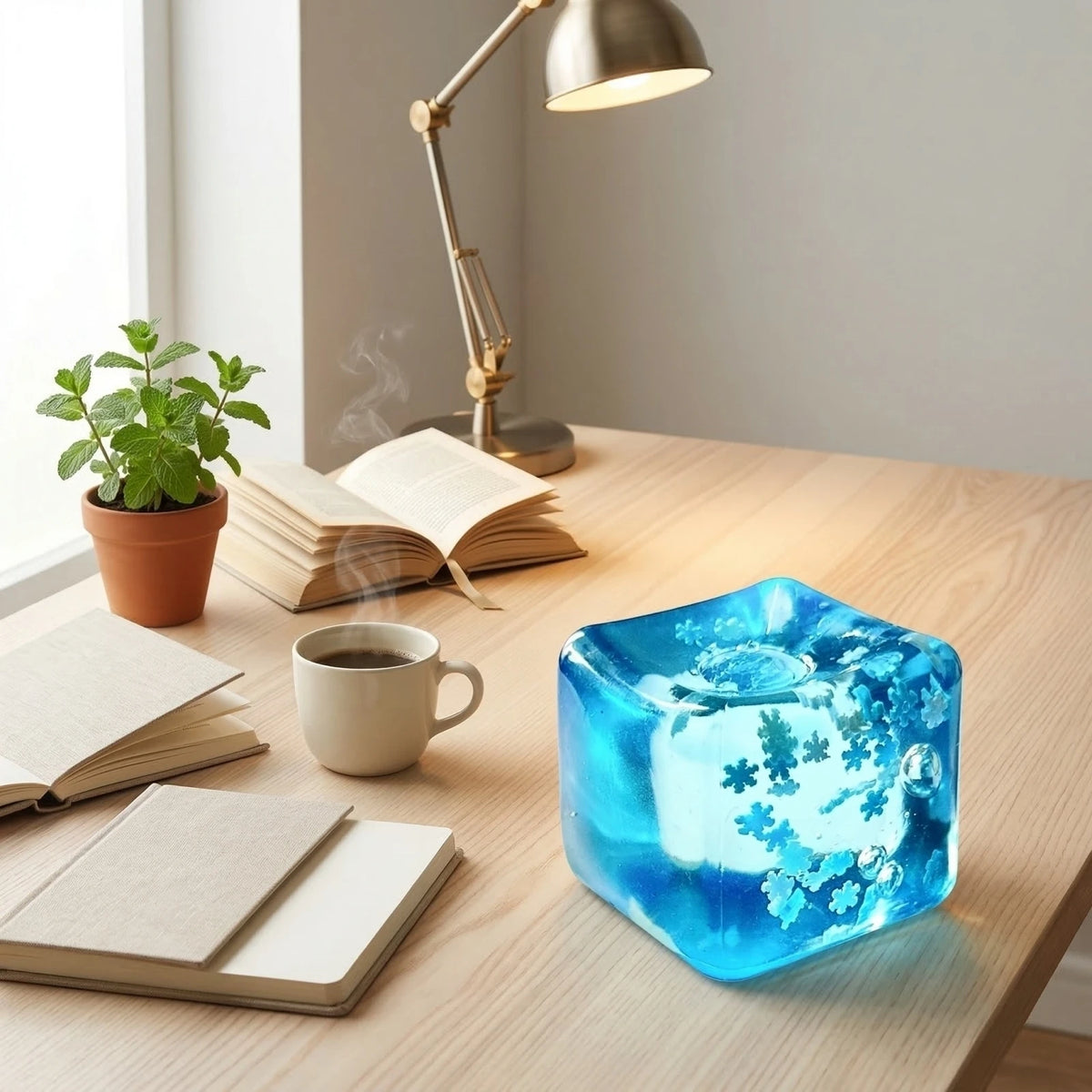 Soft Ice Cube Squishy Toy – Slow-Rising Snowflake Sensory Fidget