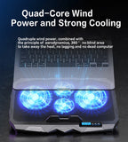 ❄️💻 Laptop Cooling Stand – 5 Height & 6 Wind Speed Adjustable (Up to 17”)