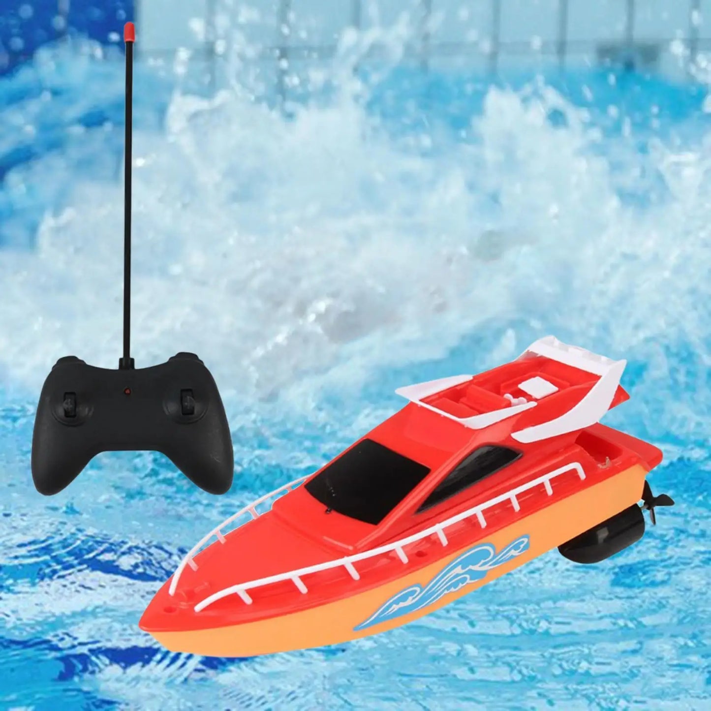 Mini Wireless Remote-controlled Boat High-speed Racing Boat High Speed Remote Control Speedboat Electric Waterproof RC Boat