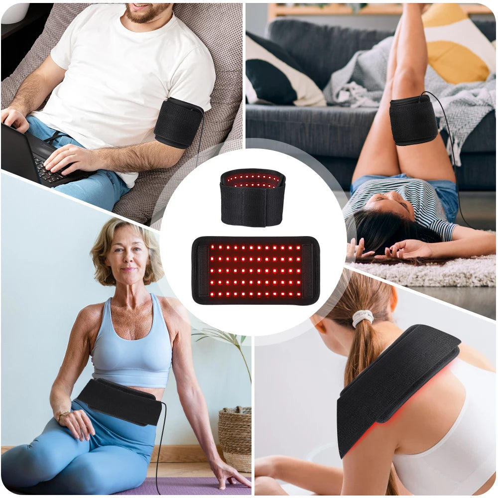 ✨🩹 Home Near Infrared Light Wrist Guard (660 & 850nm) | Health Care & Beauty Therapy Belt 💡 | Comfortable Red Light Support Device