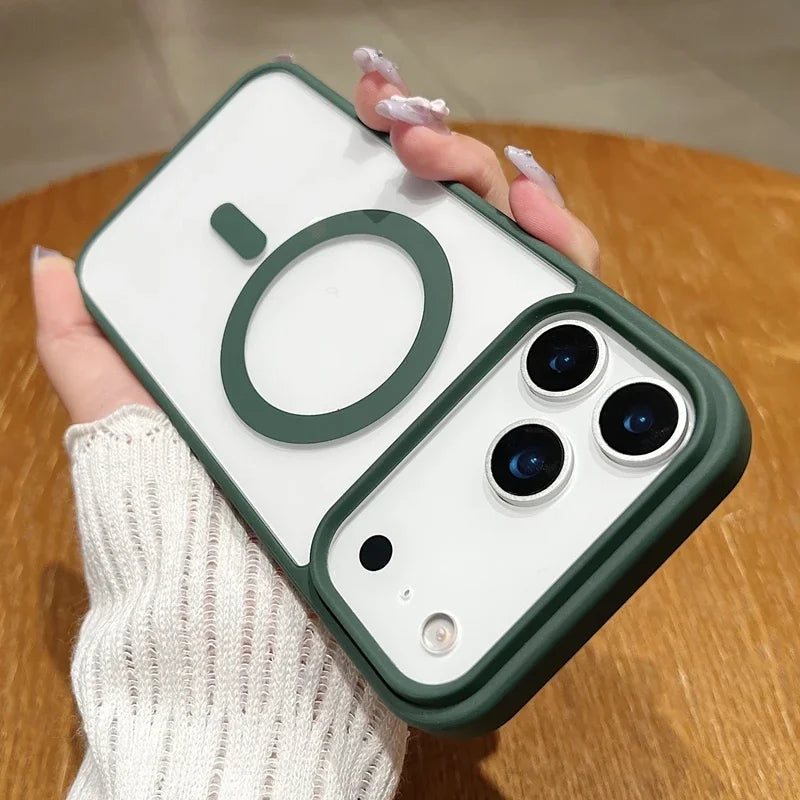 Clear Magnetic MagSafe Case for iPhone 17 / 17 Air / 17 Pro Max 📱 | Shockproof, Slim & Anti-Scratch Candy Color Cover