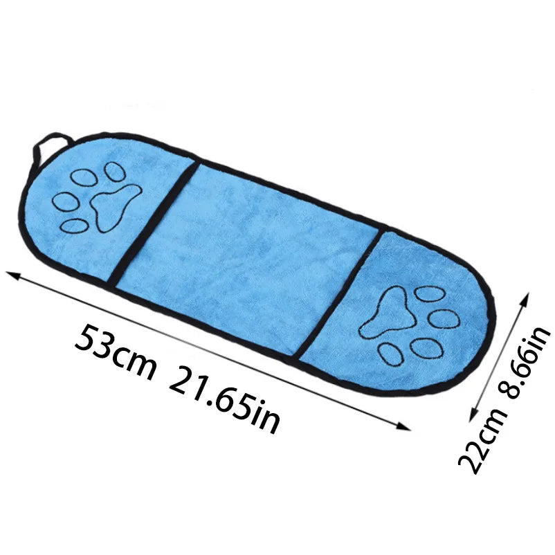 🛁🐾 Pet Absorbent Bath Towel – Quick-Drying Golden Hair Blanket