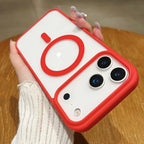 Clear Magnetic MagSafe Case for iPhone 17 / 17 Air / 17 Pro Max 📱 | Shockproof, Slim & Anti-Scratch Candy Color Cover