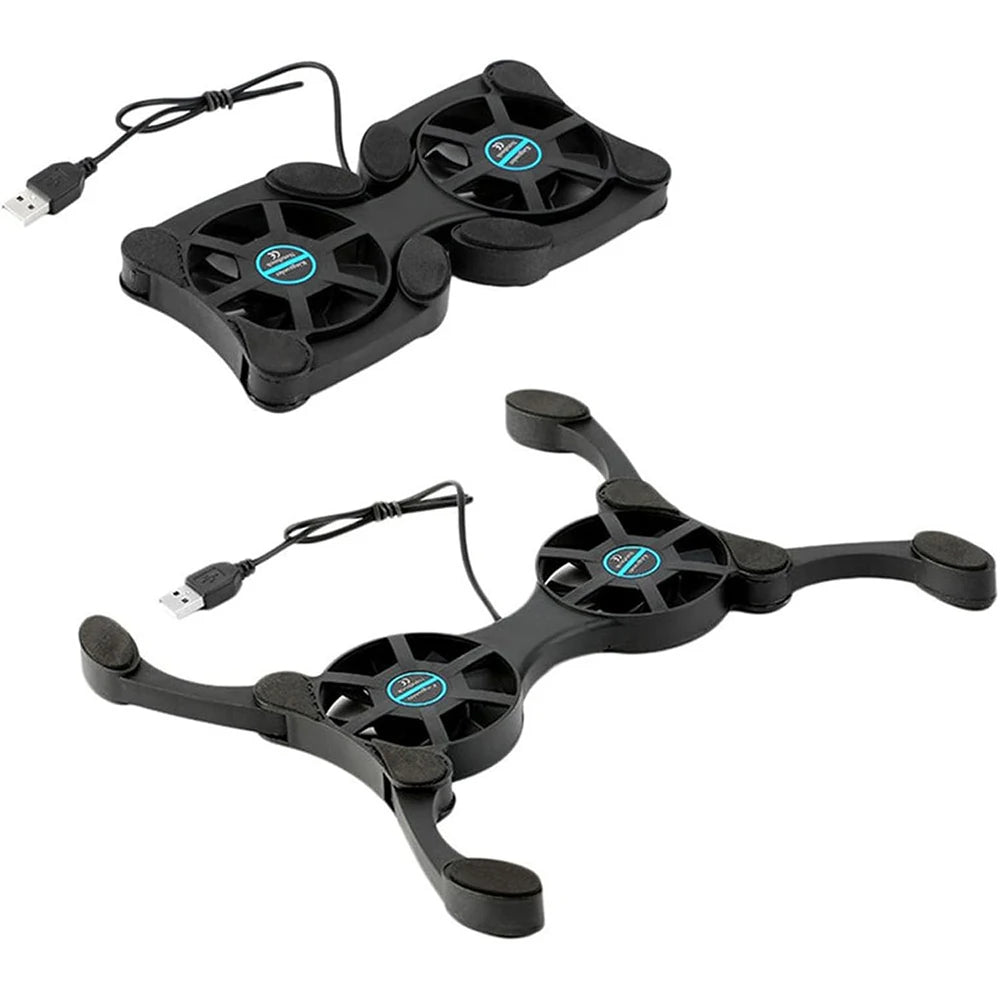 ❄️💻 Ultra Slim Laptop Cooling Pad – Low Noise Portable Cooler (7–15”)