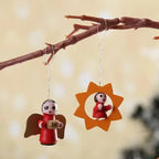 Wooden Christmas Tree Ornaments – Small Festive Pendant Décor