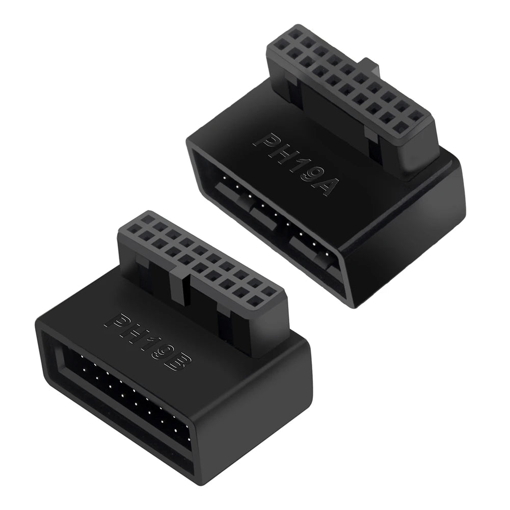 USB 3.0 Motherboard Header Adapter 19P/20P 90° Desktop Converter