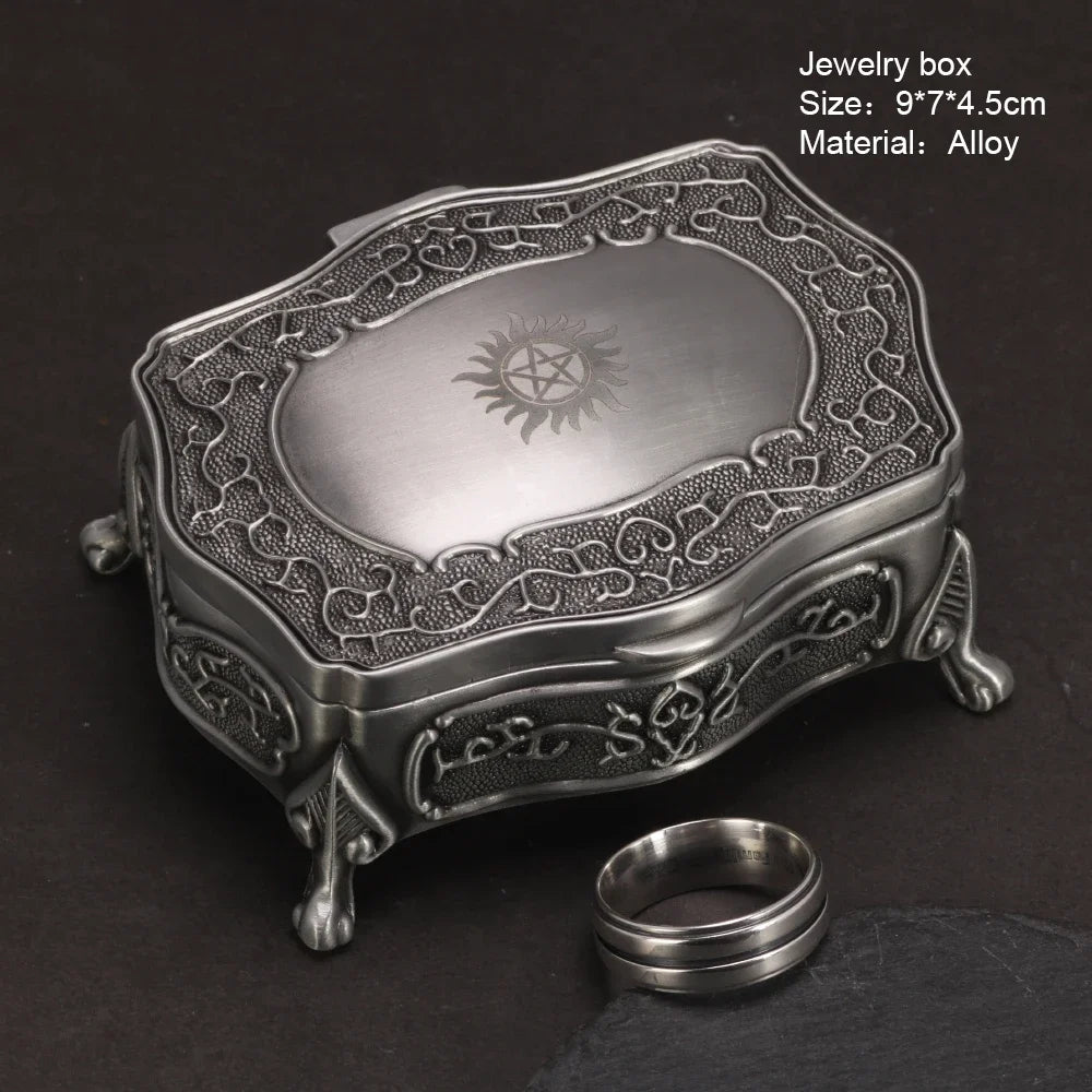 Dean Winchester Ring – 925 Sterling Silver Supernatural Engraved Ring