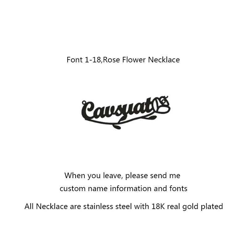 💖✨ Fashion Cursive Name Necklace with Heart 💕 | Exquisite Stainless Steel Letter Pendant Choker 💎 | Personalized Charm Jewelry Christmas Gift 🎄