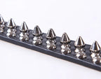 Adjustable Spiked Dog Collar 🐶 PU Leather Punk Studded Pet Collar for Small Dogs & Cats