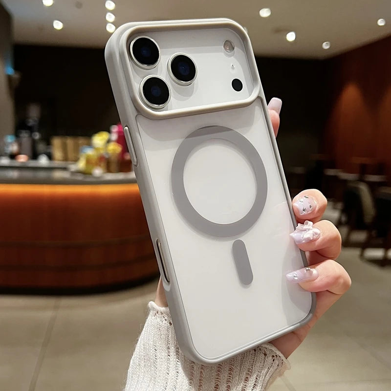 Clear Magnetic MagSafe Case for iPhone 17 / 17 Air / 17 Pro Max 📱 | Shockproof, Slim & Anti-Scratch Candy Color Cover