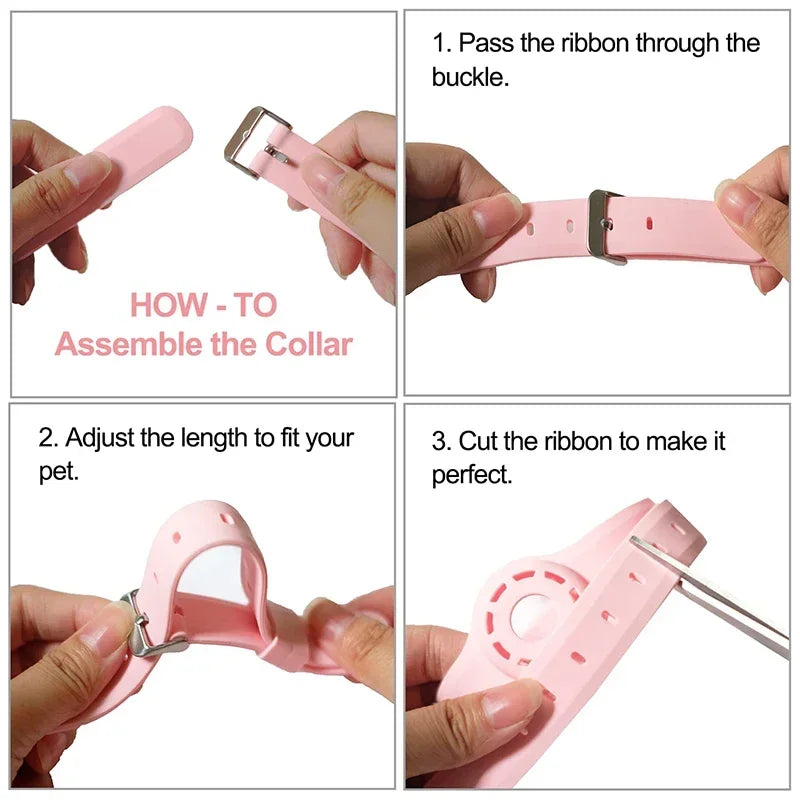 🐱📍 Silicone Anti-Lost Cat Collar for Apple AirTag – Adjustable Tracker Holder