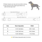 PU Leather Dog Collar with Free Custom Engraved Nameplate, Adjustable Anti‑Lost Buckle Collar for All Dog Sizes