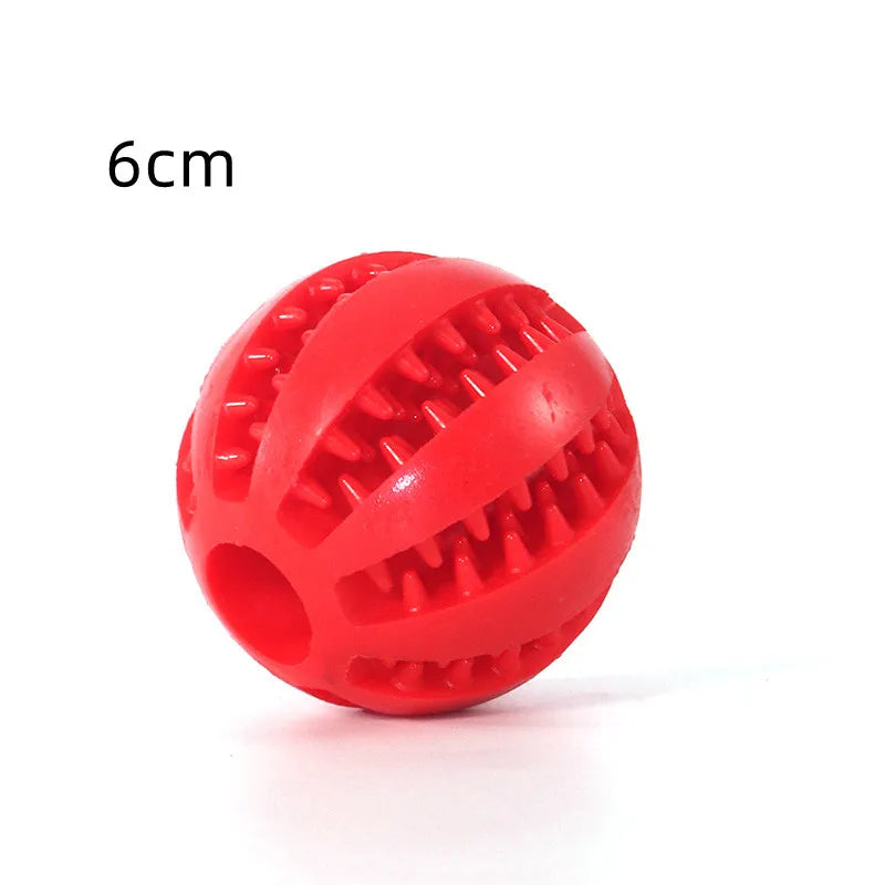 Natural Rubber Dog Chew Toy Ball – Extra-Tough Interactive Treat & Tooth Cleaning Ball 2