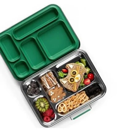🥪✨ Stainless Steel Leakproof Bento Lunch Box | Food-Safe Compact Lunch Container 🍱 | Sandwich Friendly Lunch Box for Kids & Adults
