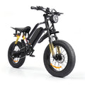 1500W Mountain Electric Bike 48V 15Ah Lithium Battery 20" Fat Tire Adult eBike, 31 MPH Max Speed, 65 Mile Range, Shimano 7-Speed