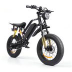 1500W Mountain Electric Bike 48V 15Ah Lithium Battery 20" Fat Tire Adult eBike, 31 MPH Max Speed, 65 Mile Range, Shimano 7-Speed