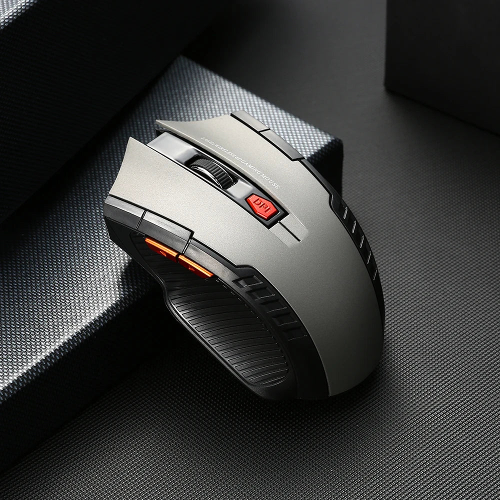 🖱️⚡ 2.4G Wireless Mouse 1600DPI – 6 Button Optical Gamer Mouse