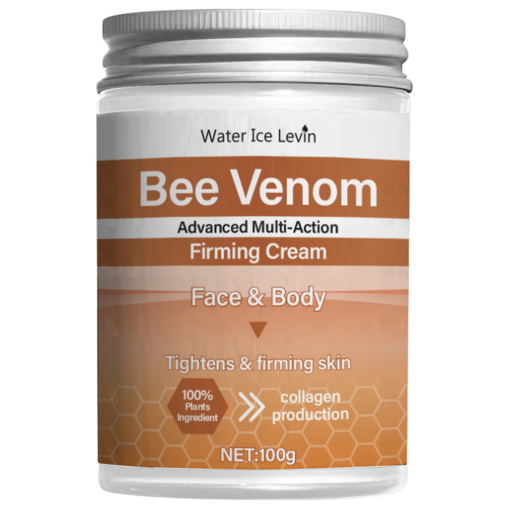 🐝✨ Bee Venom Firming Abdominal Cream 3.5 Oz.– Plant-Based Body Cream with Hyaluronic Acid & Turmeric for Smooth, Firm Skin