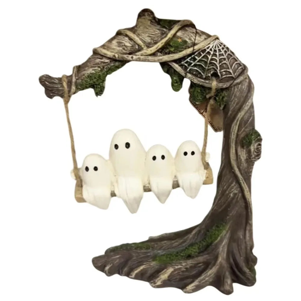 Swinging Ghost Ornament – Spooky Halloween Décor