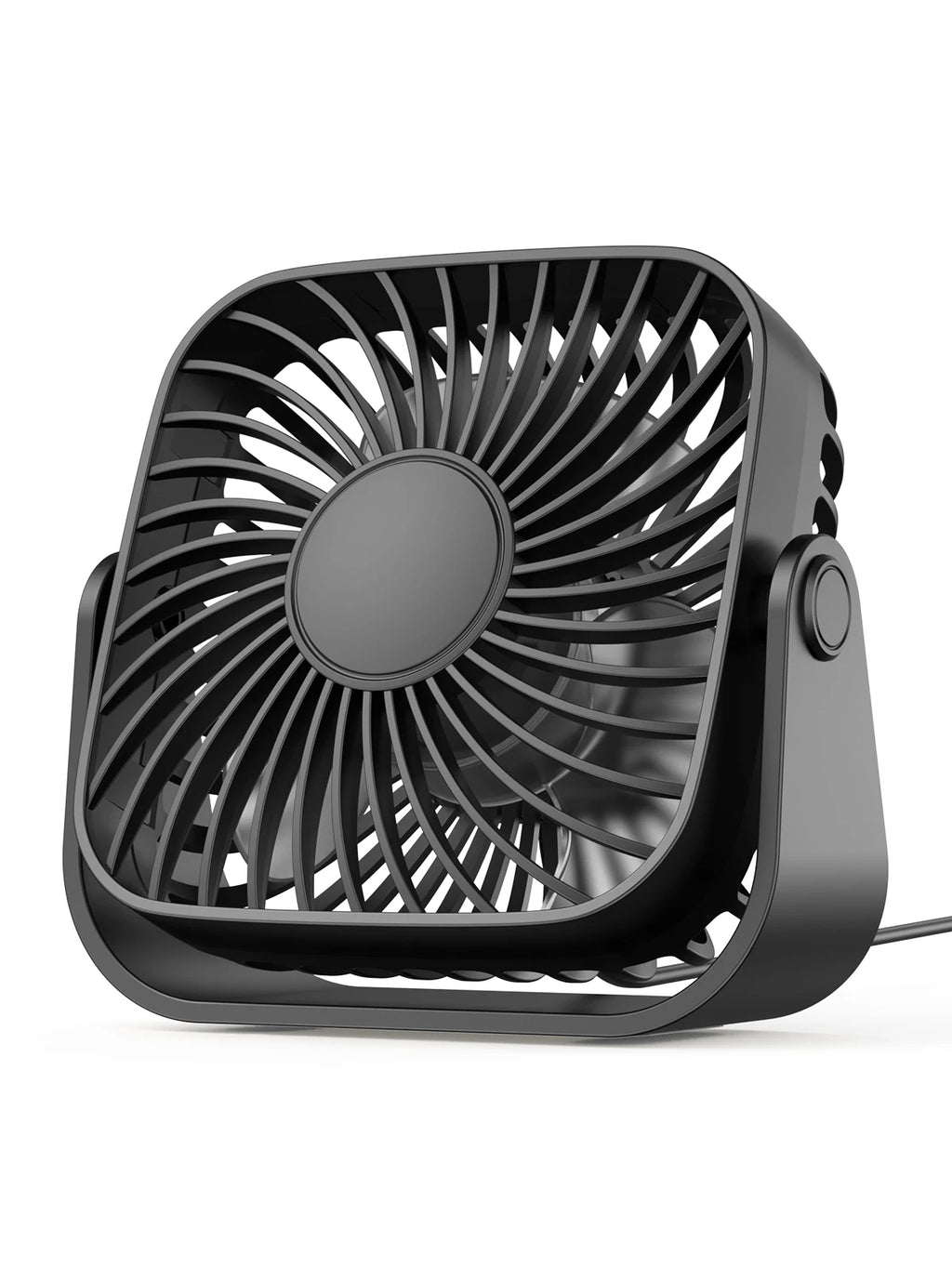 🌬️🏕️ TOPK 4-Inch USB Mini Portable Fan – 3 Speeds 360° Adjustable