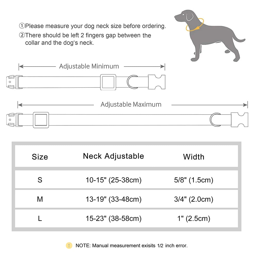 🐶🏷️ Custom Engraved PU Leather Dog Collar – Adjustable ID Tag