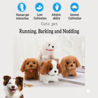 🐶🔋 Pet Companion Plush Puppy Toy – Battery Operated Interactive Dog That Walks, Barks & Wags Tail