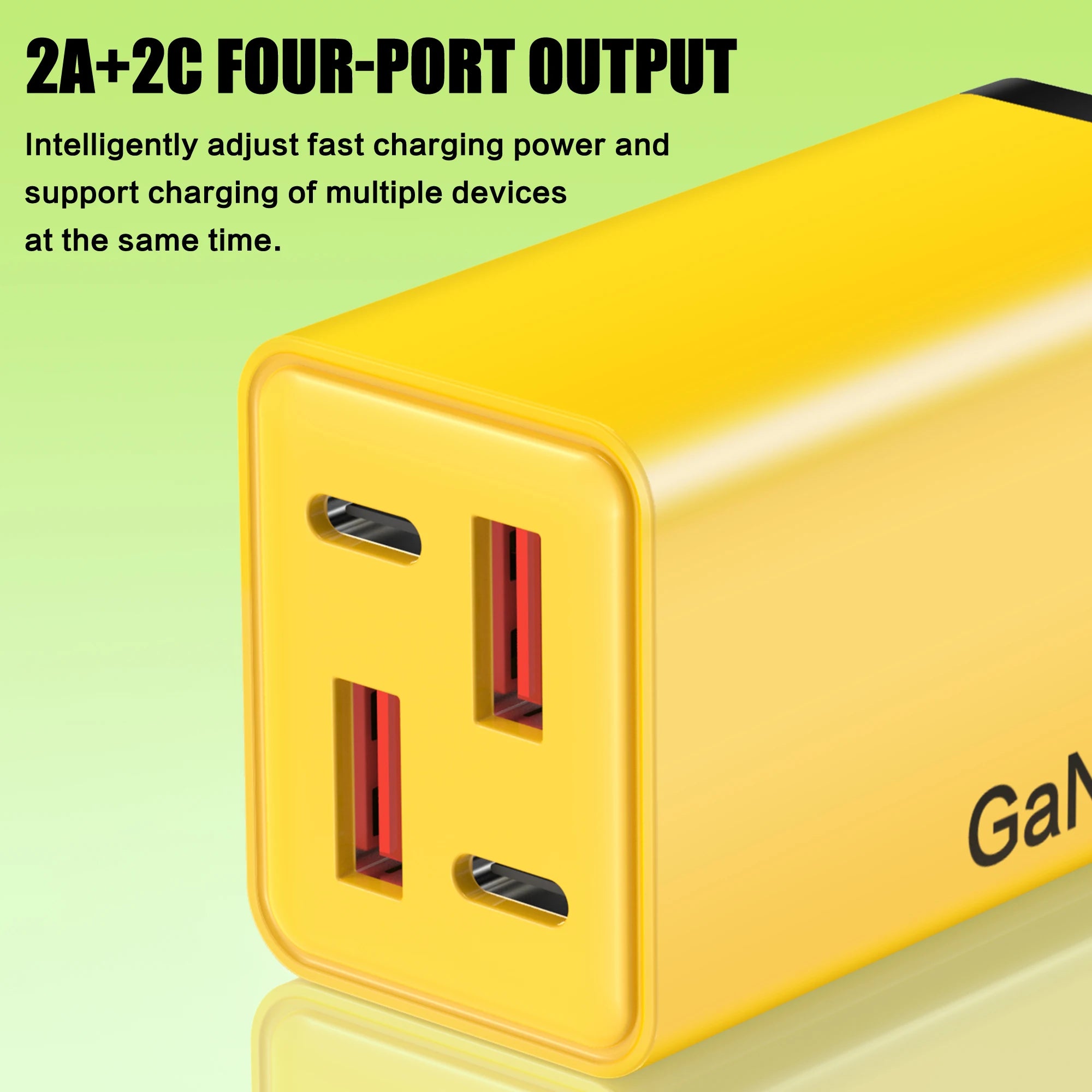 ⚡ 120W GaN 4-Port Fast Charger (2 USB-C PD + 2 USB-A QC 3.0) – Universal Travel Wall Adapter 🌍