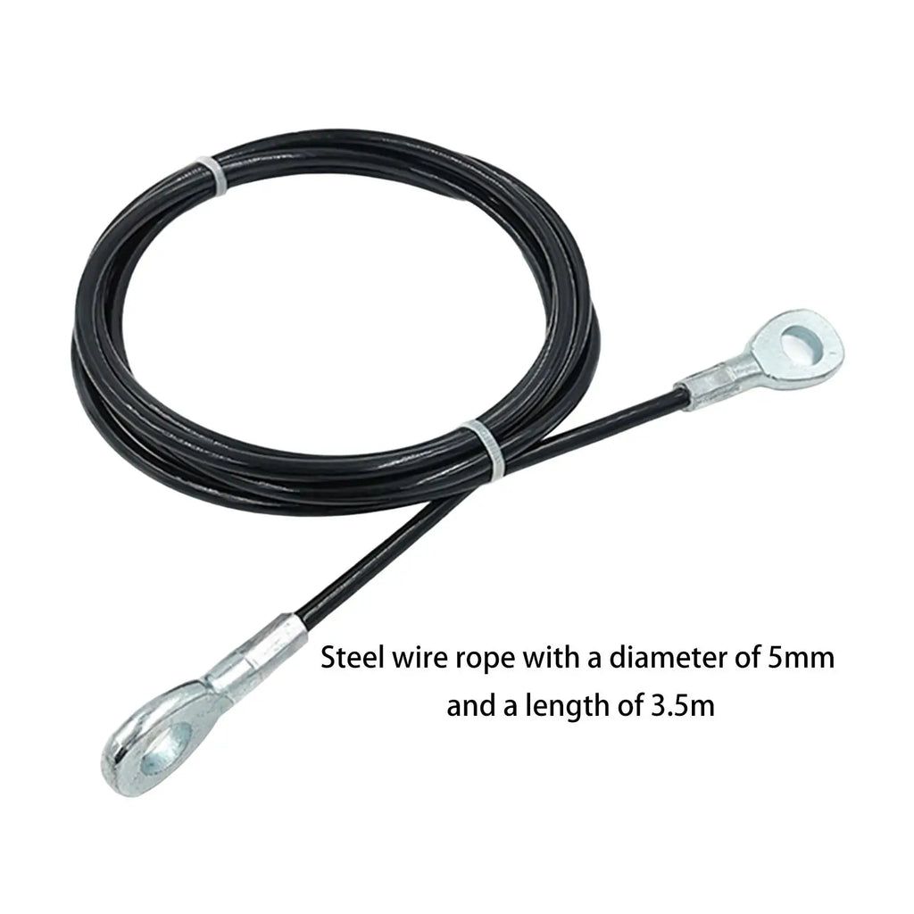 Multipurpose Portable Fitness Pulley Cable 🏋️‍♂️ | Steel Wire Rope Gym Attachment for Home & Gym Training (0.20"/5mm)