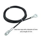 Multipurpose Portable Fitness Pulley Cable 🏋️‍♂️ | Steel Wire Rope Gym Attachment for Home & Gym Training (0.20"/5mm)