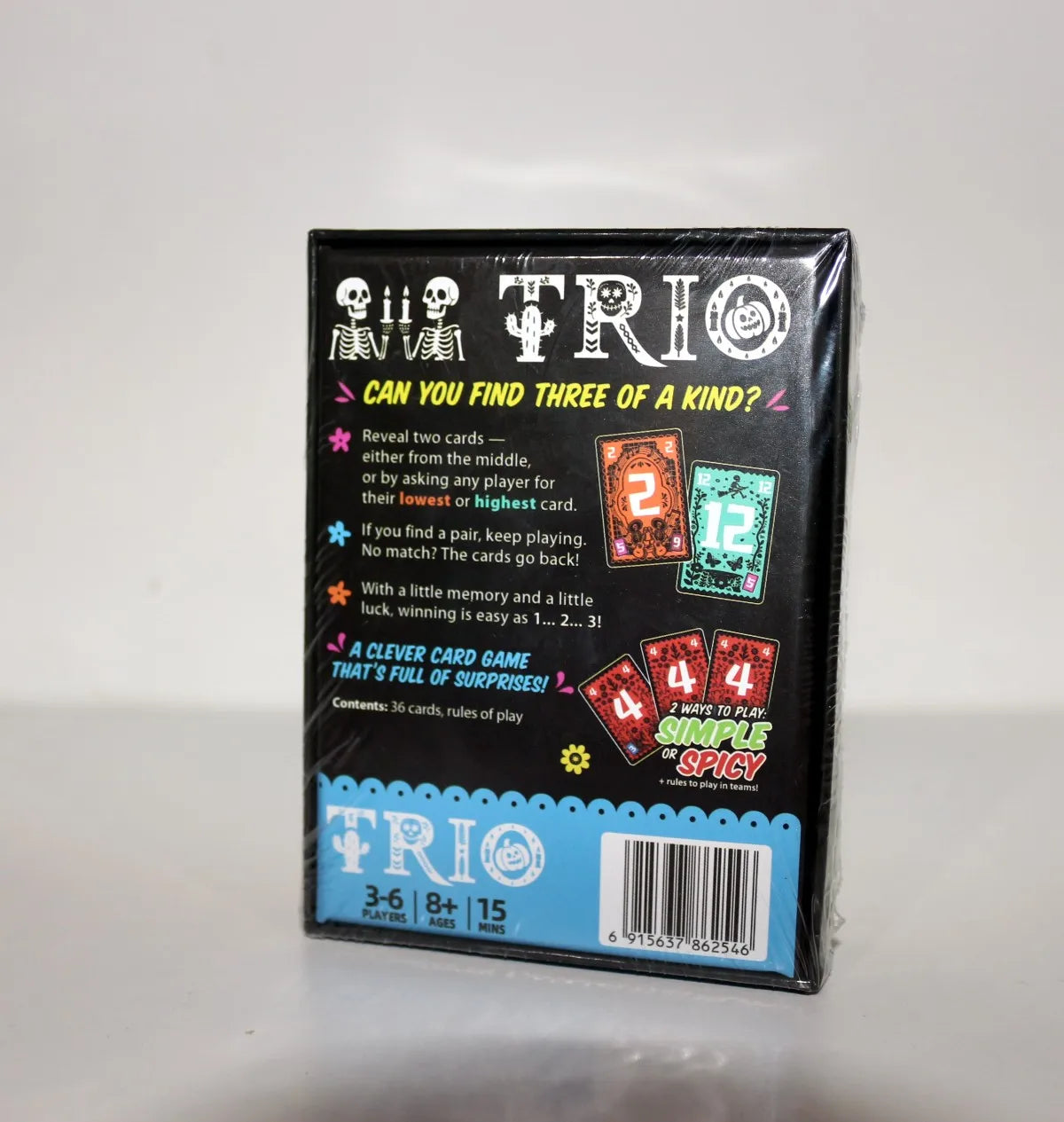 Trio, Family Game, Card Game, on the Recommendation List 2024 Game of the Year, 3-6 Players, from 8+ Years, 15 Minutes