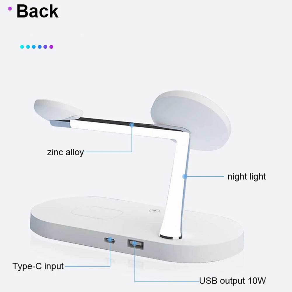3-in-1 Wireless Charger Stand – Fast Charging for iPhone, Apple Watch & AirPods
