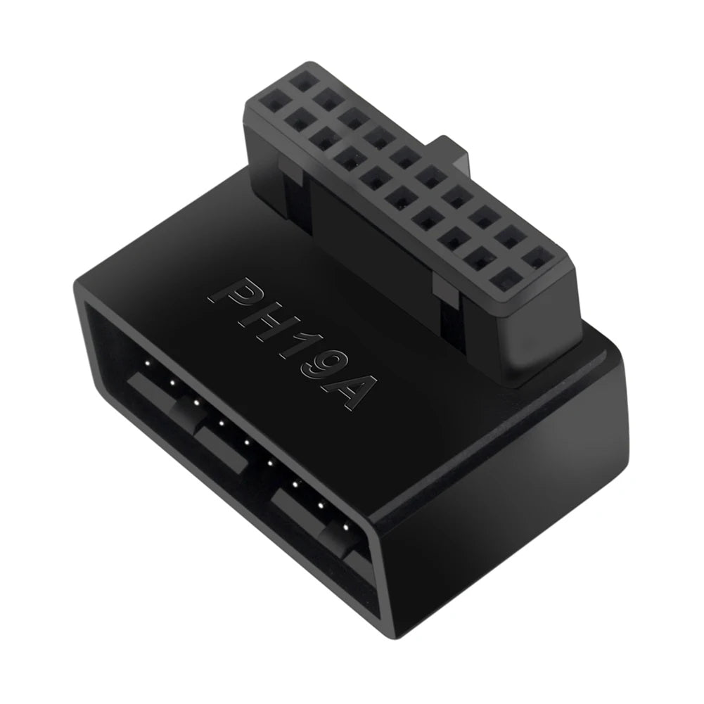 USB 3.0 Motherboard Header Adapter 19P/20P 90° Desktop Converter
