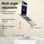 💻🔄 Portable 360° Aluminum Laptop Stand – Foldable Adjustable Holder